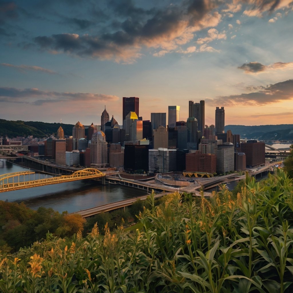 image of Pittsburgh cityscape with new residents