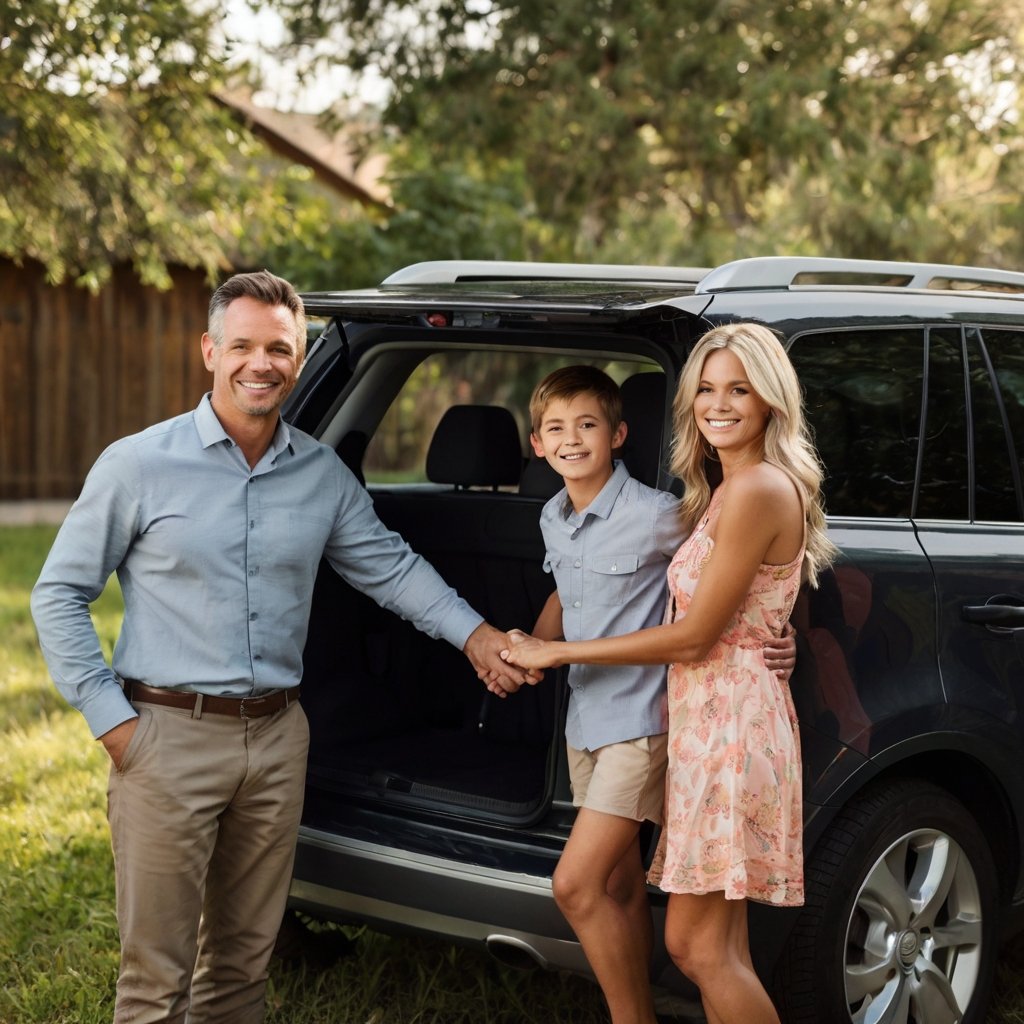 Family preparing for a safe trip, emphasizing the importance of understanding what is car insurance and why you need it.