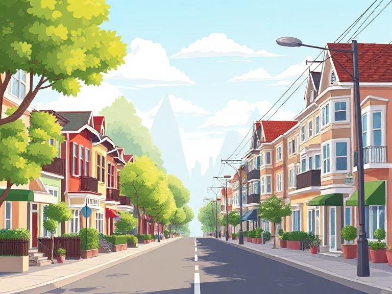 vibrant neighborhood and a quiet street - biggest mistakes new homebuyers make