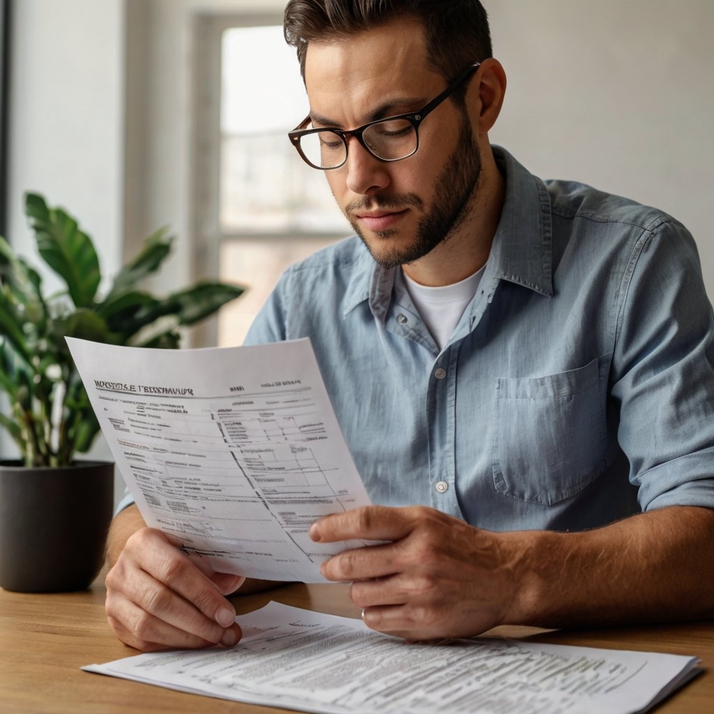 Person reading mortgage documents-How Do I Start Buying My First Home