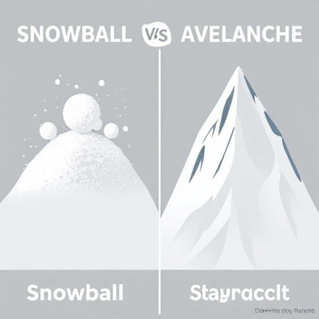 Comparison chart of debt repayment strategies as Most effective strategies to eliminate debt quickly and efficiently