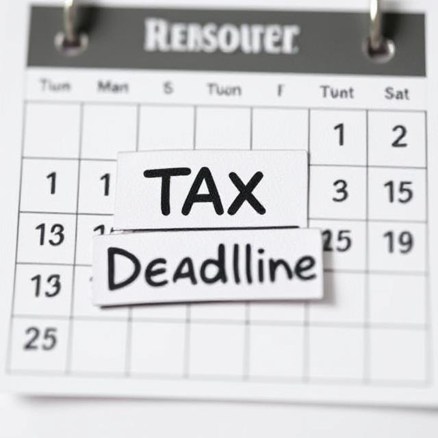 Reminder of tax filing deadline